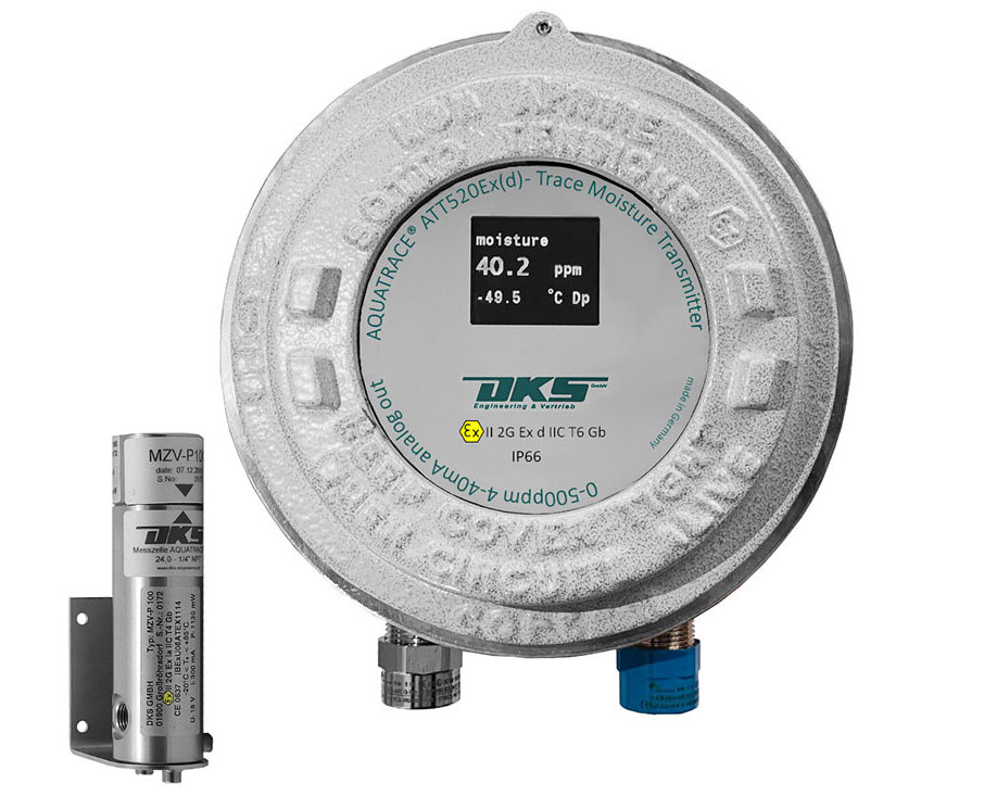 AQUATRACE ® ATT520Ex(d) 变送器，用于测量微量水分